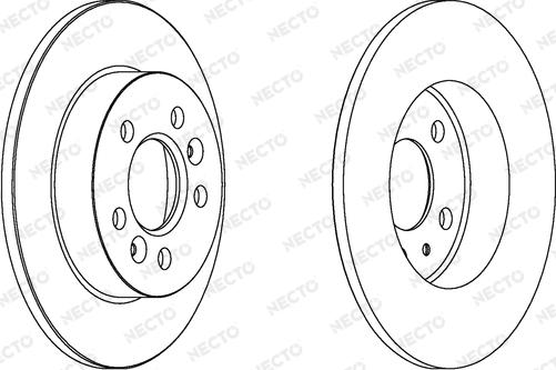 Necto WN609 - Тормозной диск autospares.lv