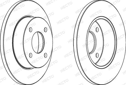 Necto WN618 - Тормозной диск autospares.lv