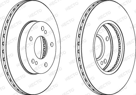 Necto WN689 - Тормозной диск autospares.lv