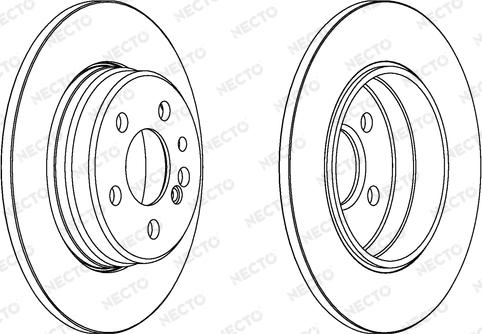 Necto WN621 - Тормозной диск autospares.lv