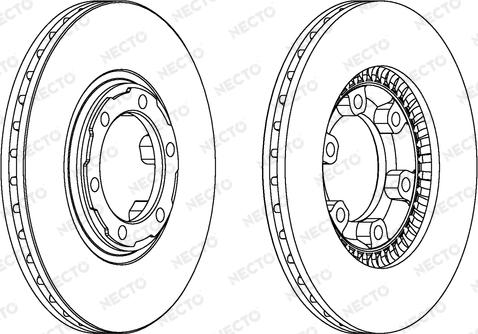 Necto WN674 - Тормозной диск autospares.lv