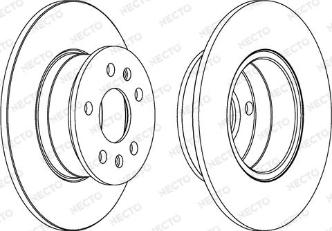 Necto WN199 - Тормозной диск autospares.lv