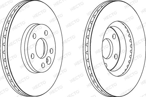 Necto WN1496 - Тормозной диск autospares.lv