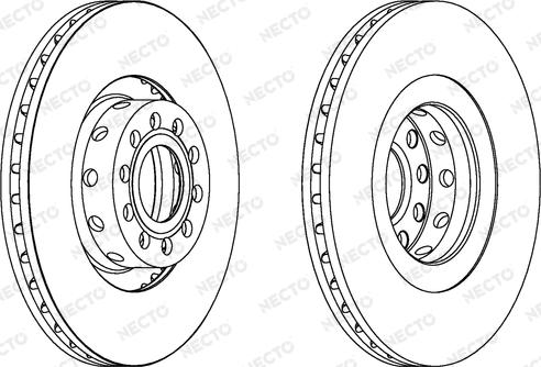 Necto WN1492 - Тормозной диск autospares.lv