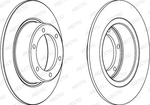 Necto WN144 - Тормозной диск autospares.lv