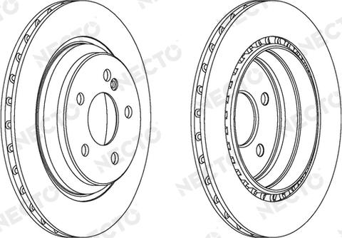 Necto WN1405 - Тормозной диск autospares.lv