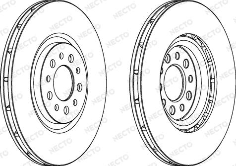 Necto WN1401 - Тормозной диск autospares.lv