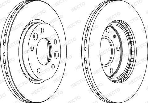 Necto WN1407 - Тормозной диск autospares.lv