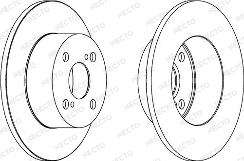 Necto WN1418 - Тормозной диск autospares.lv