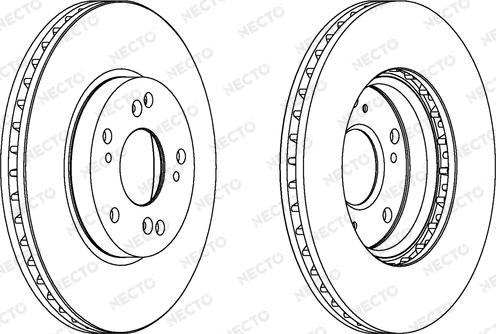 Necto WN1486 - Тормозной диск autospares.lv