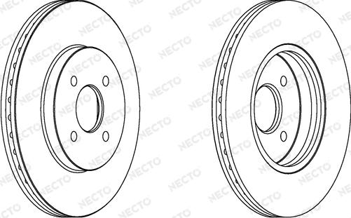 Necto WN1481 - Тормозной диск autospares.lv