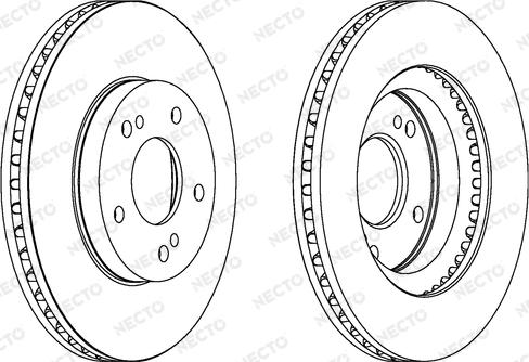 Necto WN1423 - Тормозной диск autospares.lv