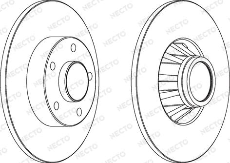 Necto WN1427 - Тормозной диск autospares.lv