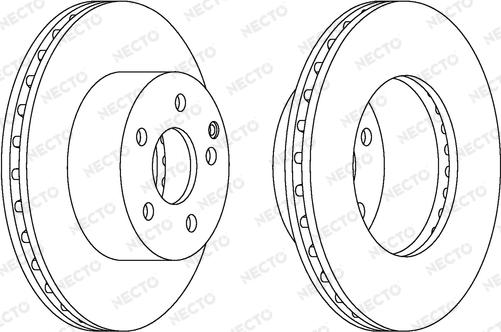 Necto WN1546 - Тормозной диск autospares.lv