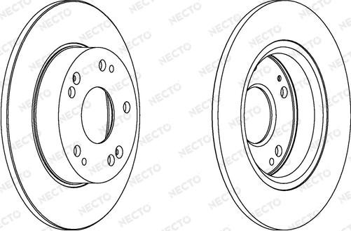 Necto WN1543 - Тормозной диск autospares.lv