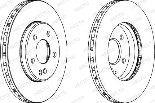 Necto WN1542 - Тормозной диск autospares.lv