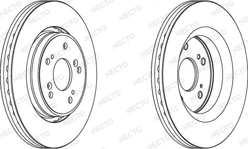 Necto WN1555 - Тормозной диск autospares.lv