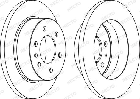 Necto WN1556 - Тормозной диск autospares.lv