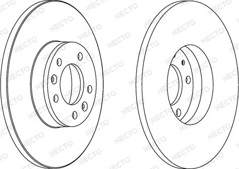 Necto WN1558 - Тормозной диск autospares.lv