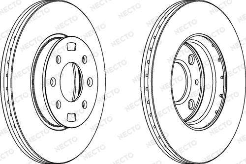 Necto WN1564 - Тормозной диск autospares.lv
