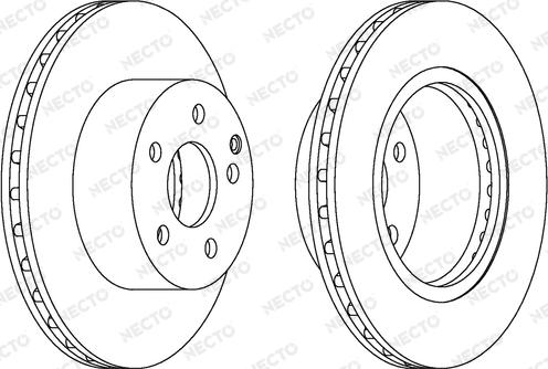 Necto WN1565 - Тормозной диск autospares.lv