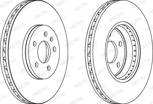 Necto WN1561 - Тормозной диск autospares.lv