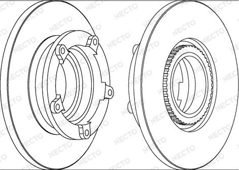 Necto WN1562 - Тормозной диск autospares.lv