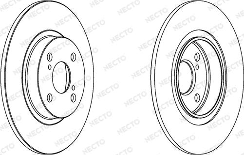 Necto WN1504 - Тормозной диск autospares.lv