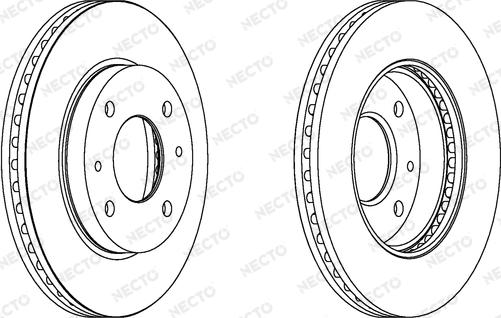 Necto WN1505 - Тормозной диск autospares.lv