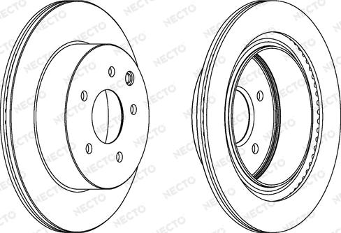 Necto WN1507 - Тормозной диск autospares.lv