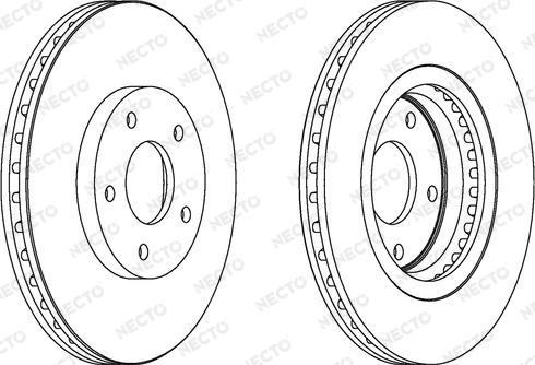 Necto WN1516 - Тормозной диск autospares.lv