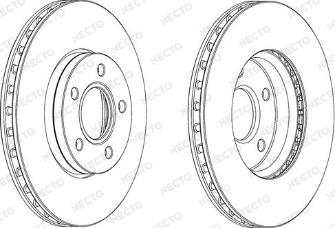 Necto WN1539 - Тормозной диск autospares.lv