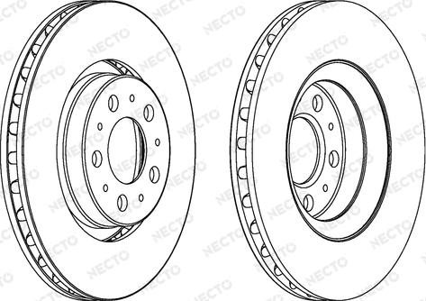 Necto WN1090 - Тормозной диск autospares.lv