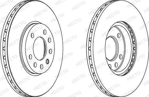 Necto WN1093 - Тормозной диск autospares.lv