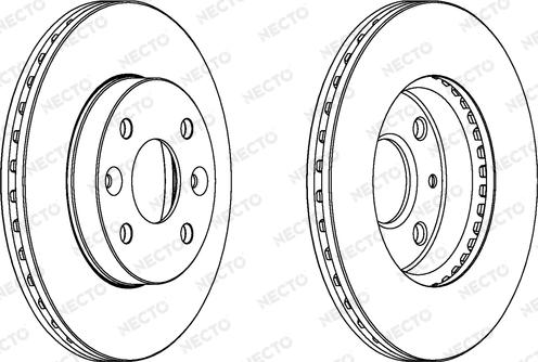 Necto WN1055 - Тормозной диск autospares.lv