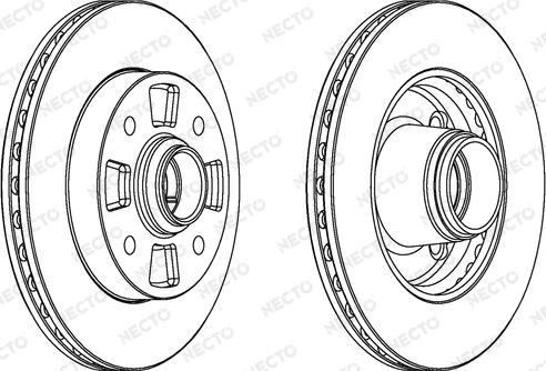 Necto WN1056 - Тормозной диск autospares.lv