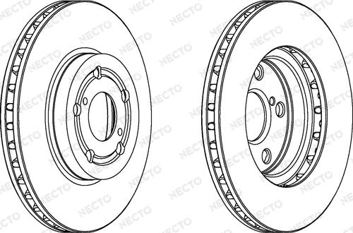 Necto WN1068 - Тормозной диск autospares.lv