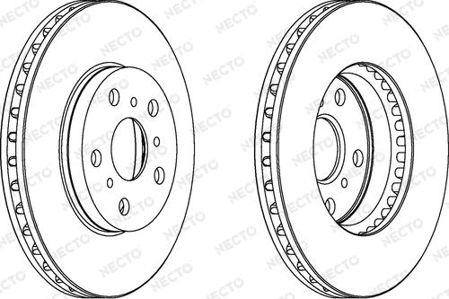 Necto WN1003 - Тормозной диск autospares.lv