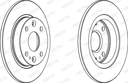 Necto WN1022 - Тормозной диск autospares.lv