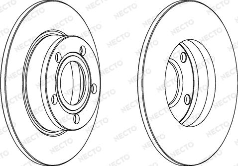 Necto WN1199 - Тормозной диск autospares.lv