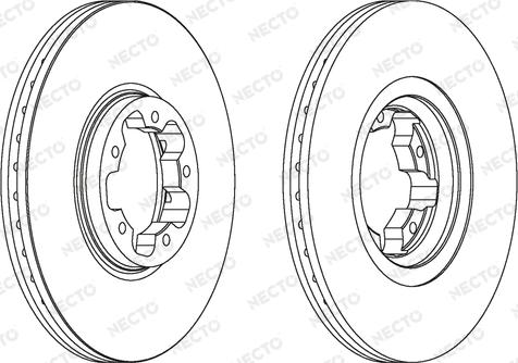 Necto WN1140 - Тормозной диск autospares.lv