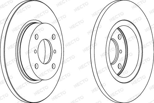 Necto WN1164 - Тормозной диск autospares.lv