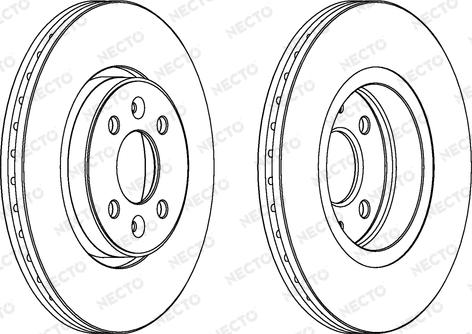 Necto WN1108 - Тормозной диск autospares.lv