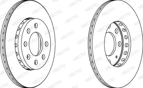 Necto WN1187 - Тормозной диск autospares.lv