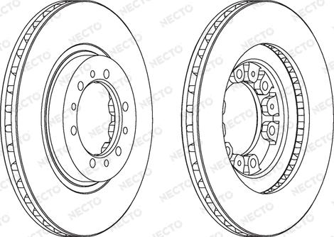 Necto WN1124 - Тормозной диск autospares.lv