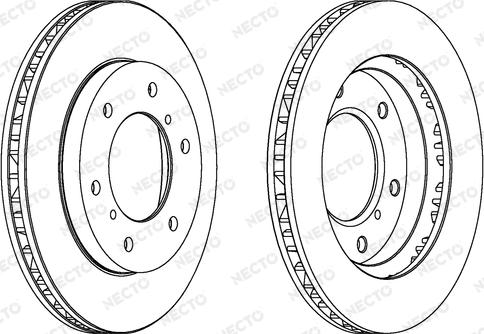 Necto WN1348 - Тормозной диск autospares.lv