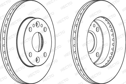 Necto WN1354 - Тормозной диск autospares.lv