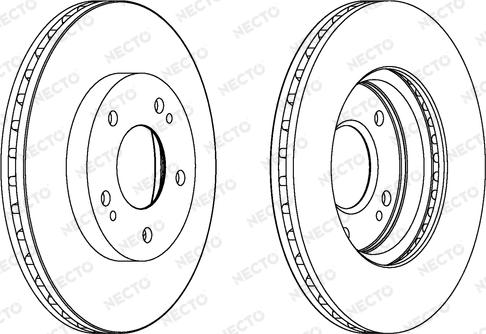 Necto WN1355 - Тормозной диск autospares.lv