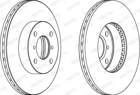 Necto WN1358 - Тормозной диск autospares.lv