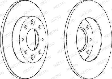 Necto WN1357 - Тормозной диск autospares.lv